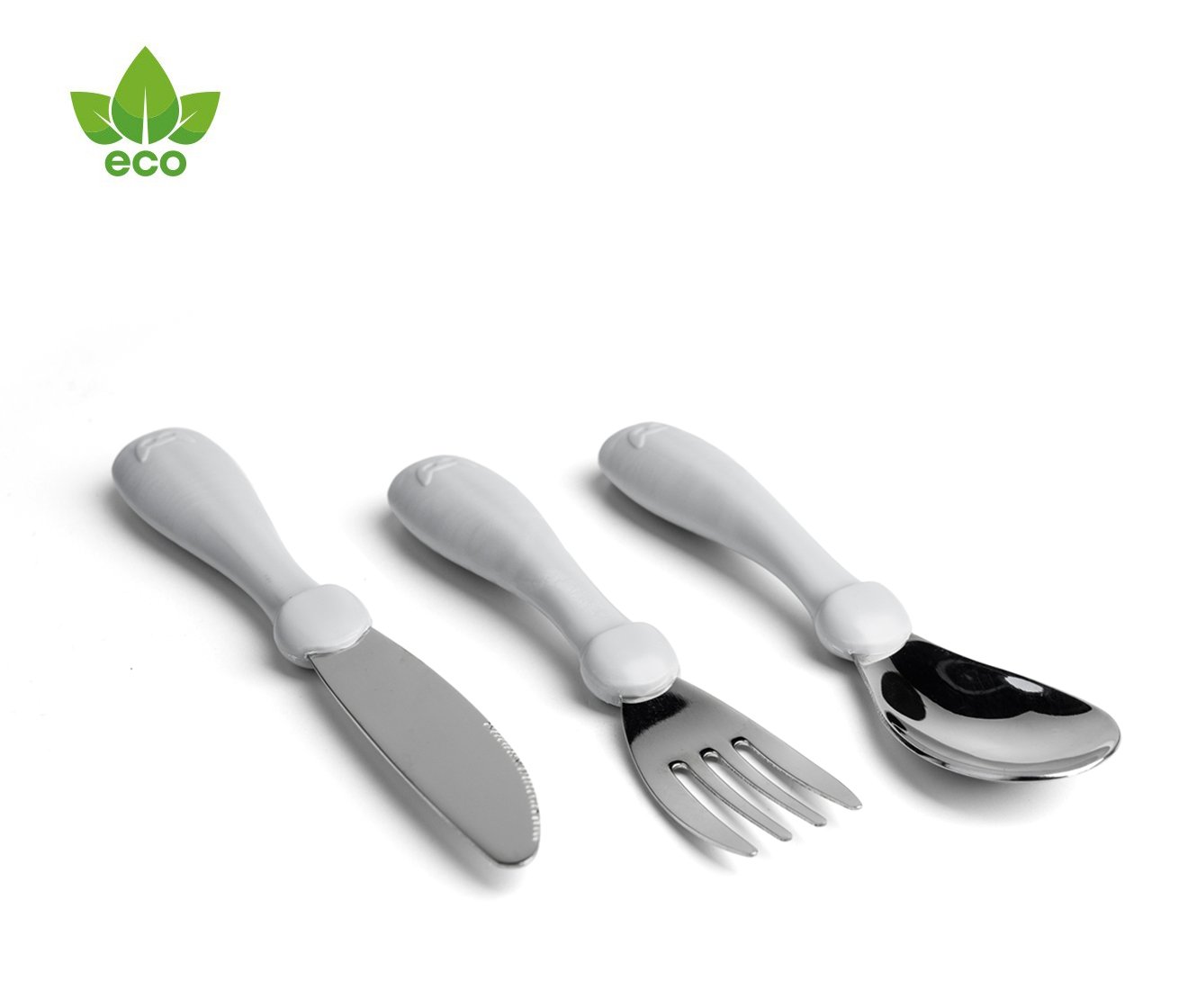 Herobility Eco Toddler Cutlery - Mist Gray