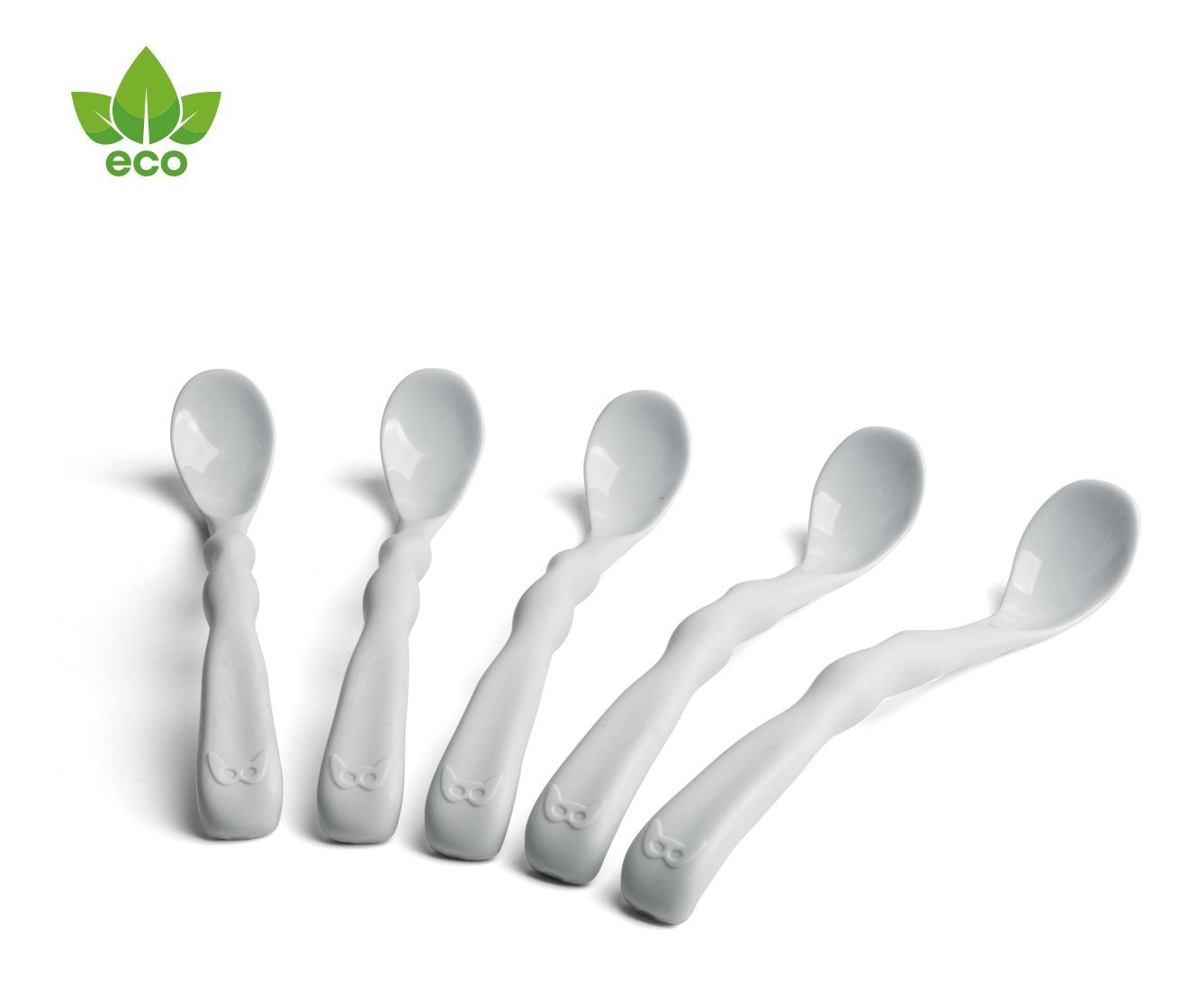 Herobility Eco Feeding Spoon Mist Gray 5-pack