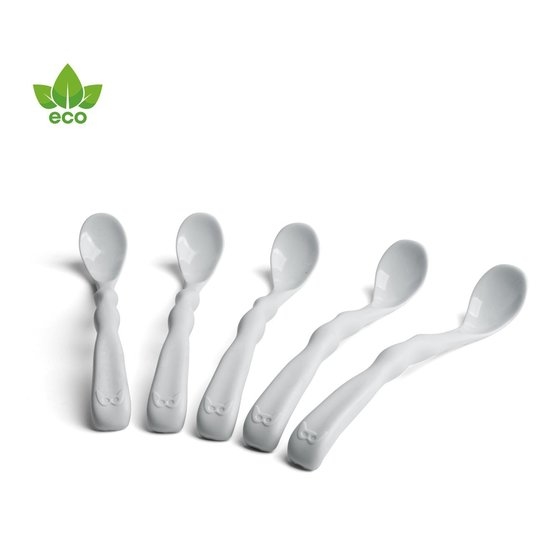 Herobility Eco Feeding Spoon Mist Gray 5-pack