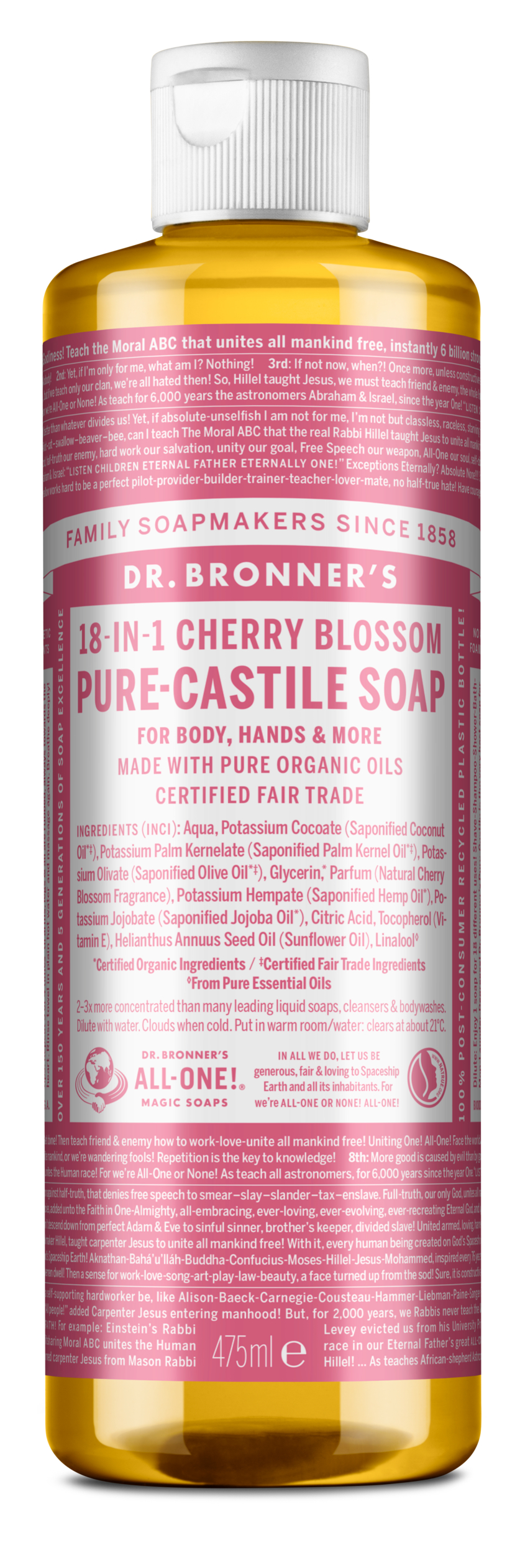 Dr. Bronner's Pure Castile Liquid Soap Cherry Blossom 475 ml