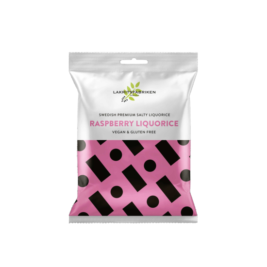 Lakritsfabriken Premium White Salty Raspberry 100 g