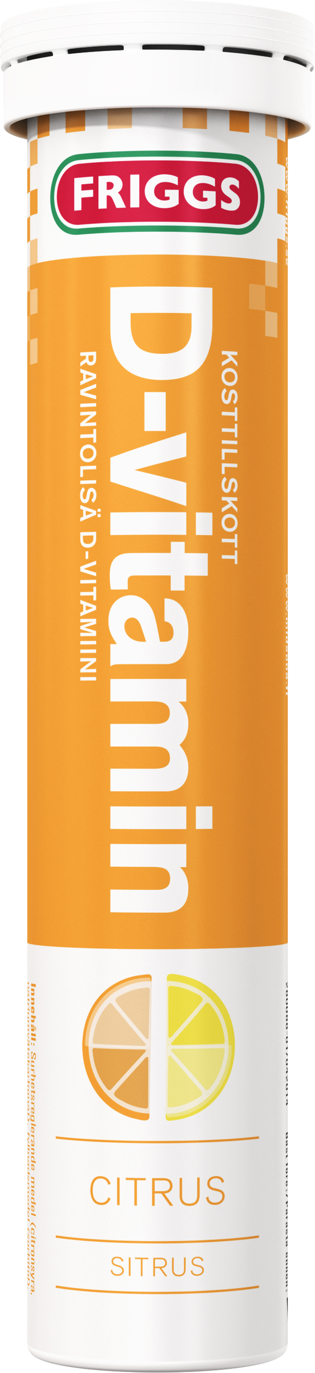 Friggs D-vitamin Citrus 20 brustabletter