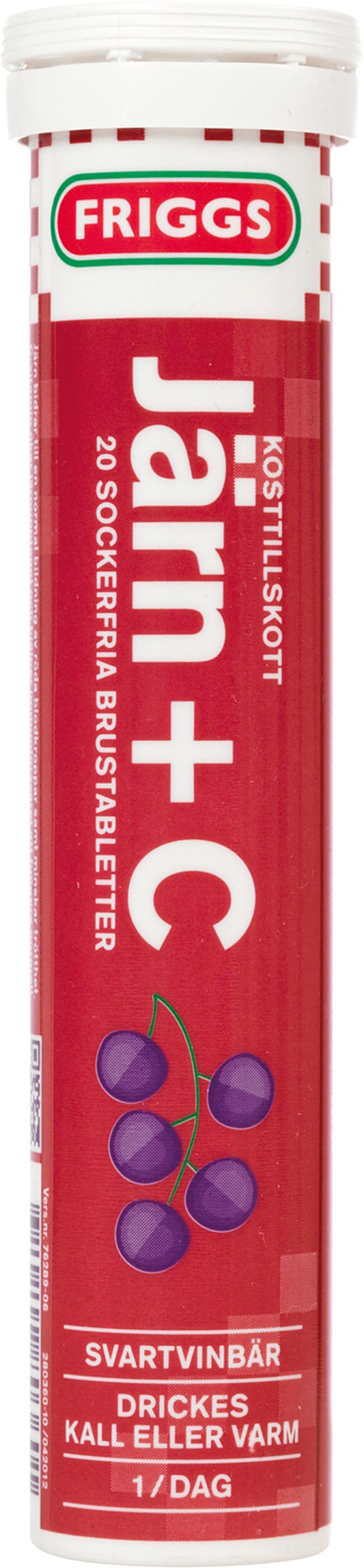 Friggs Järn + C- Vitamin 20 brustabletter