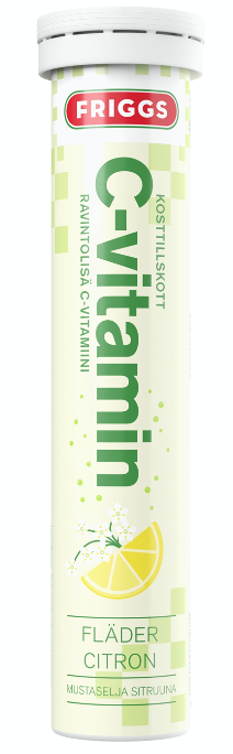 Friggs C-vitamin Fläder Citron 20 brustabletter