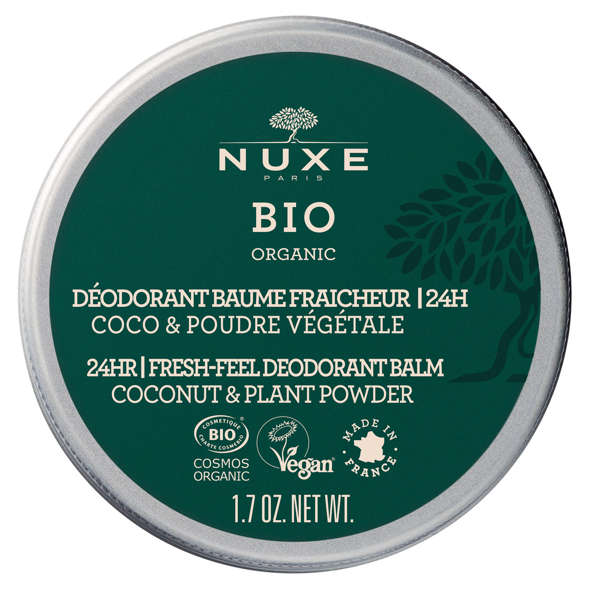 Nuxe Bio Organic 24HR Fresh-Feel Deodorant Balm 50 ml
