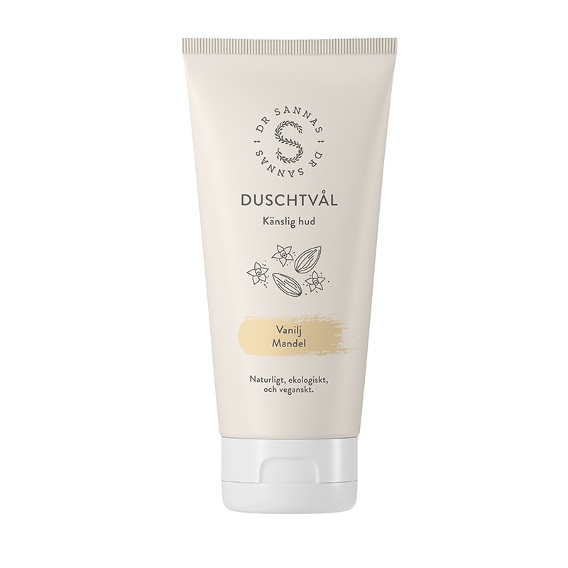 Dr Sannas Duschtvål Vanilj/mandel 175 ml