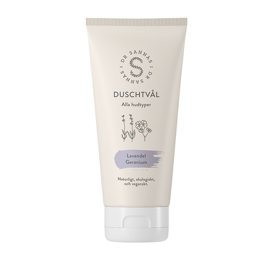 Dr Sannas Duschtvål Lavendel/geranium 175 ml