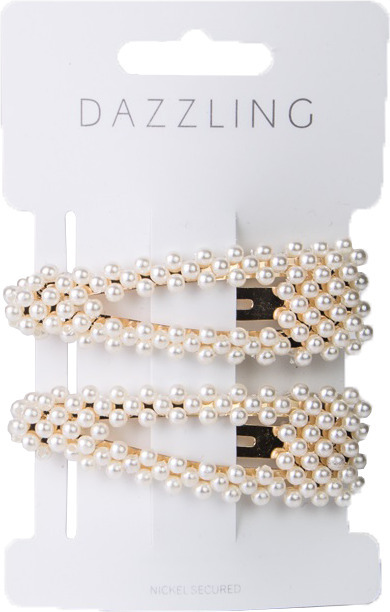 Dazzling Hårklämma Pärlor 2-pack