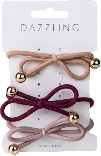 Dazzling Hårsnodd Rosa Nyanser 3-pack