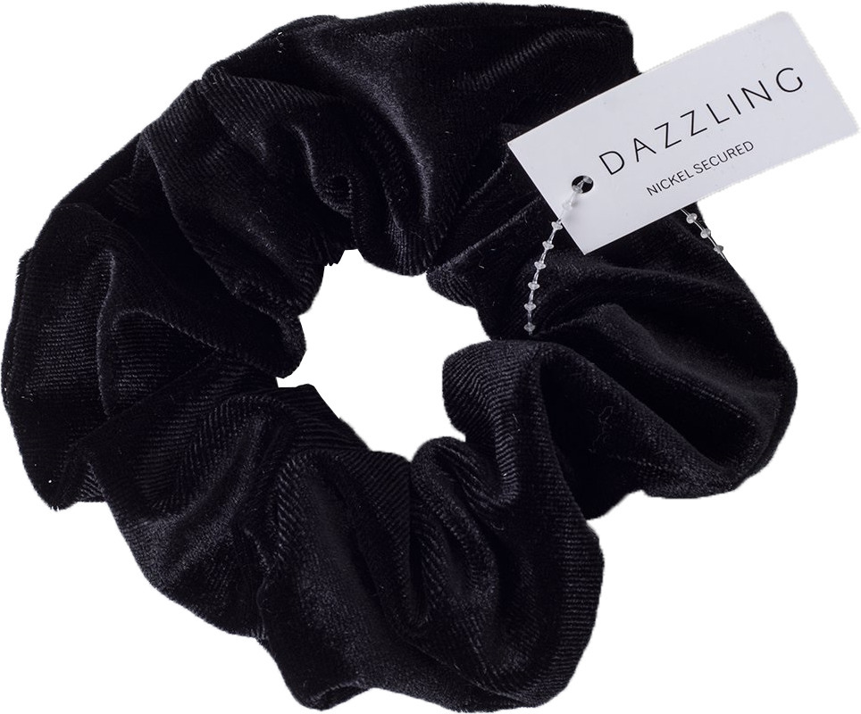 Dazzling Hårsnodd Sammet Svart