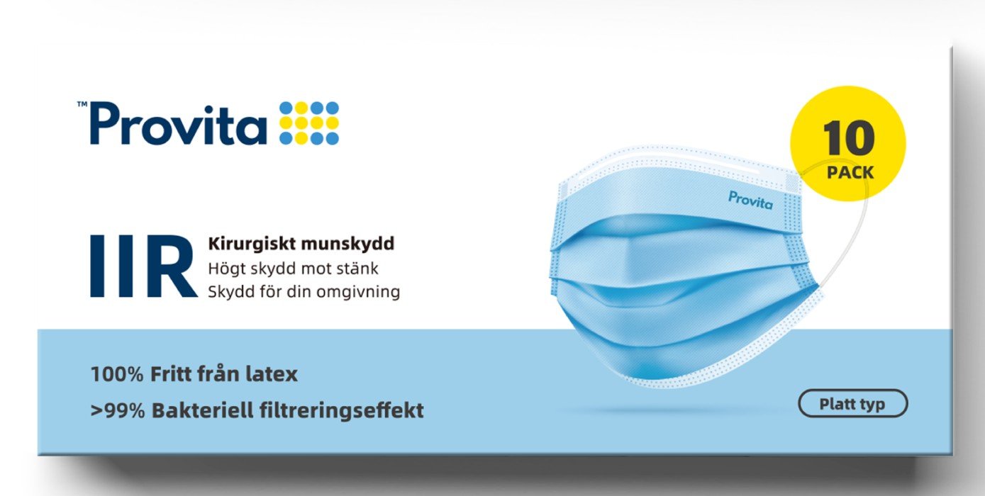 Provita Medical Engångsmunskydd 10-pack