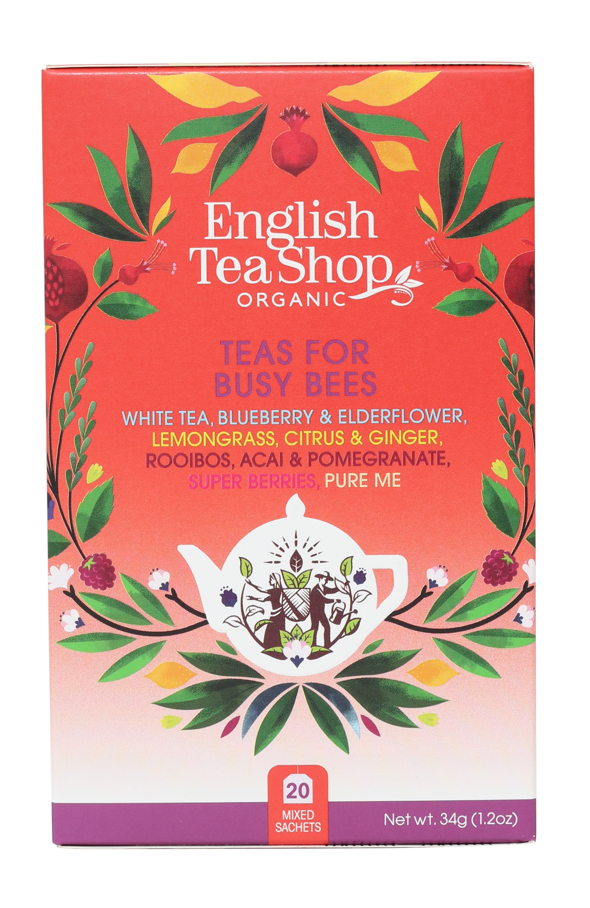 English Tea Shop Teas for Busy Bees 5 olika smaker 34 g