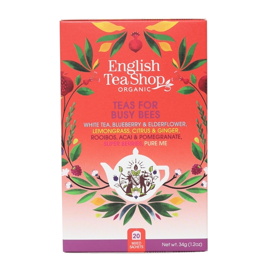 English Tea Shop Teas for Busy Bees 5 olika smaker 34 g