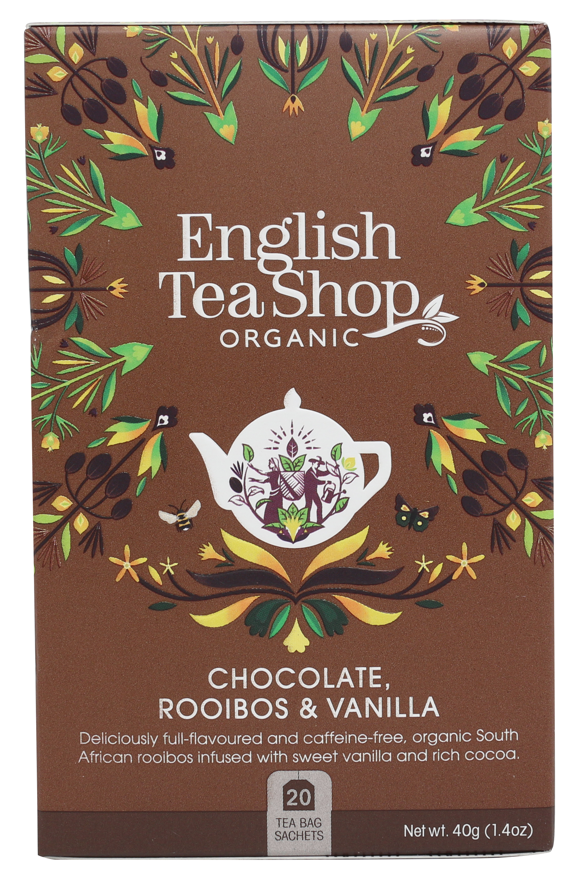 English Tea Shop Choklad, Rooibos & Vanilj 40 g