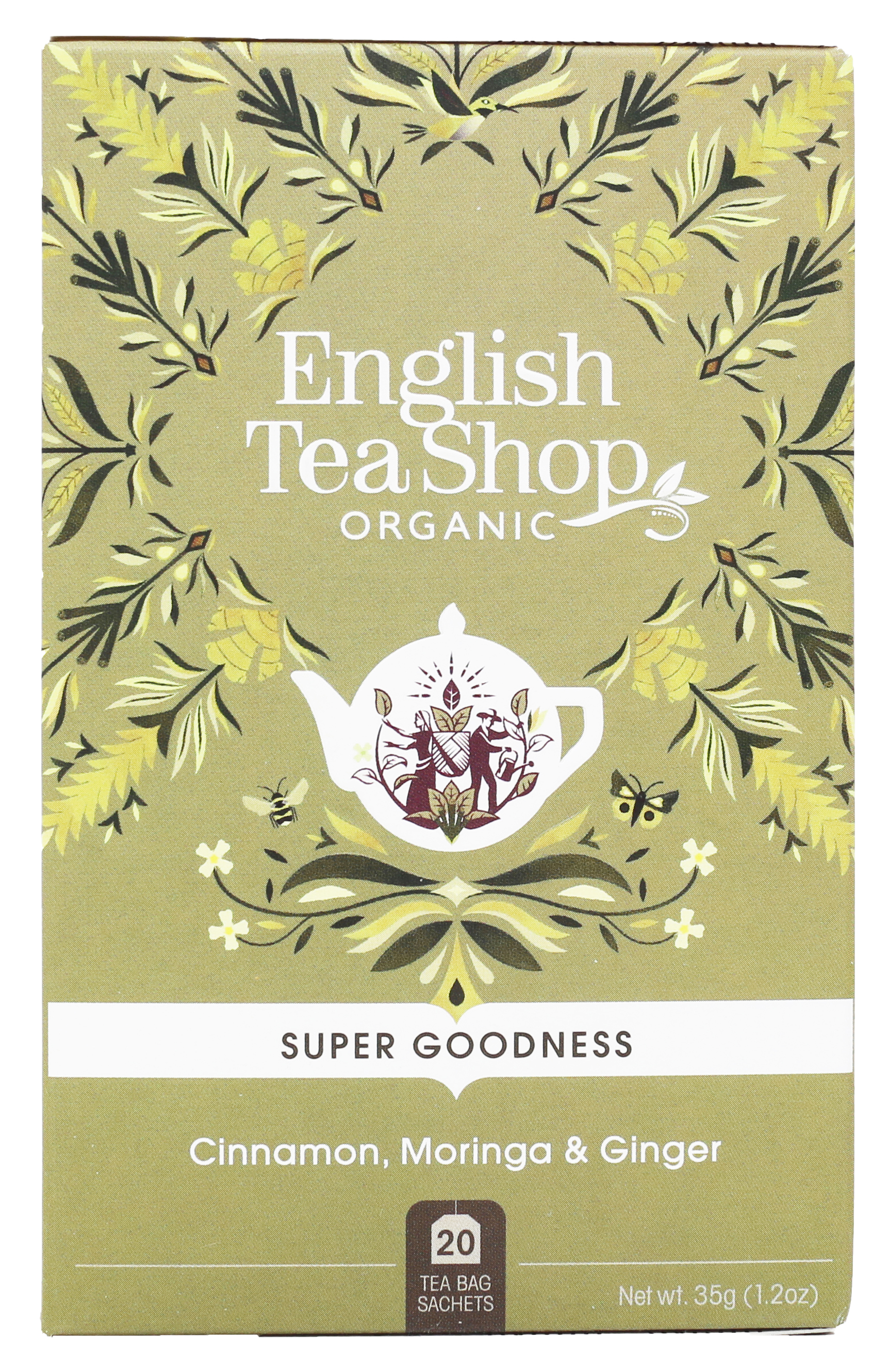 English Tea Shop Super Goodness Moringa, Kanel & Ingefära 35 g