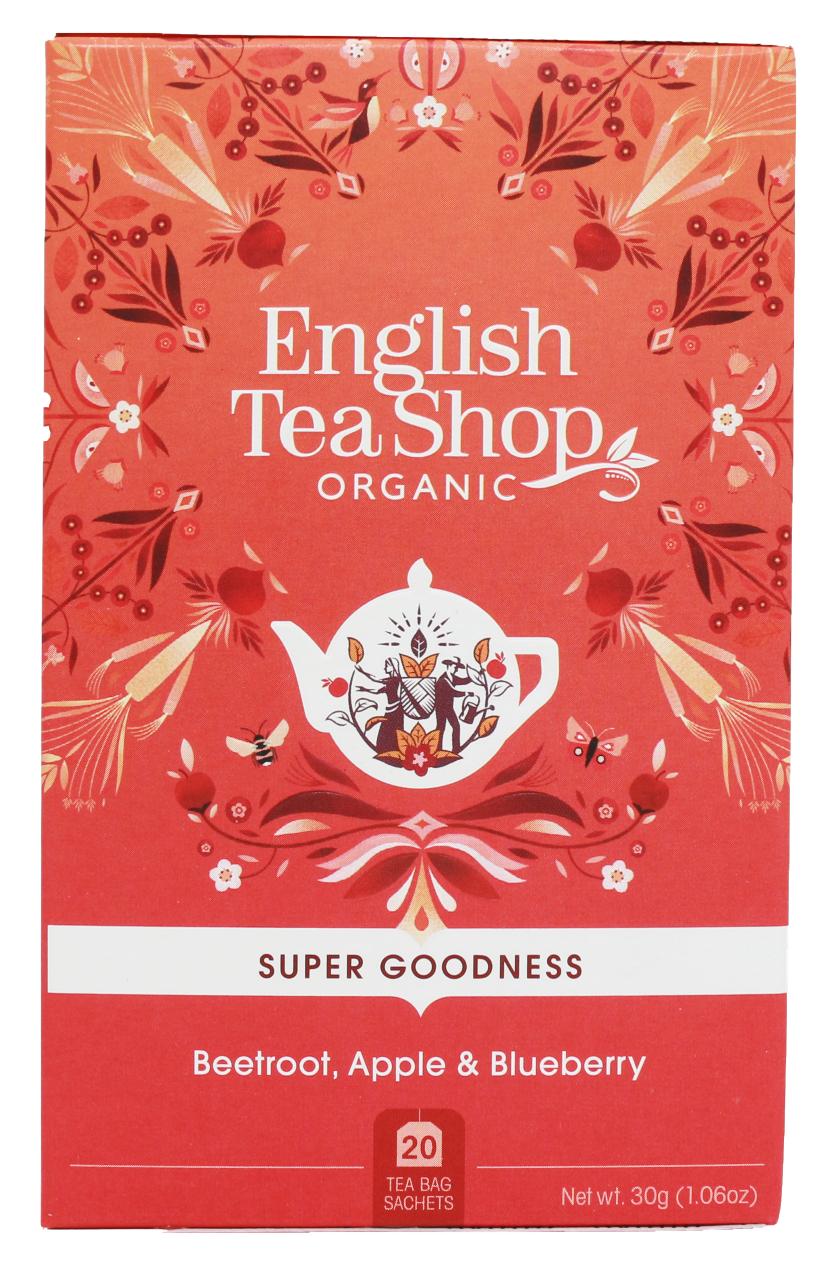 English Tea Shop Super Goodness Rödbeta, Äpple & Blåbär 30 g