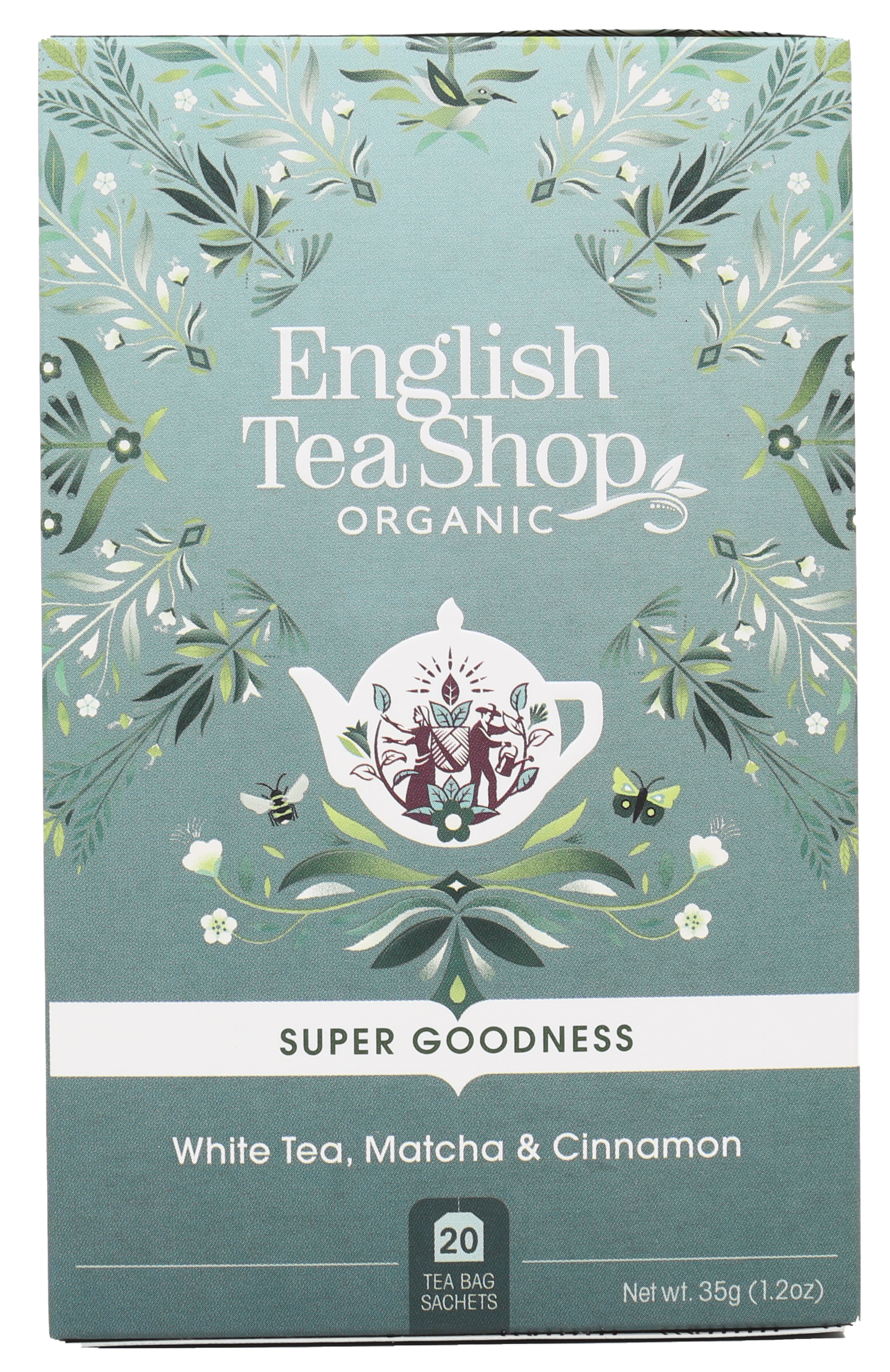English Tea Shop Super Goodness Vitt te, Matcha,Kanel & Ingefära 35 g