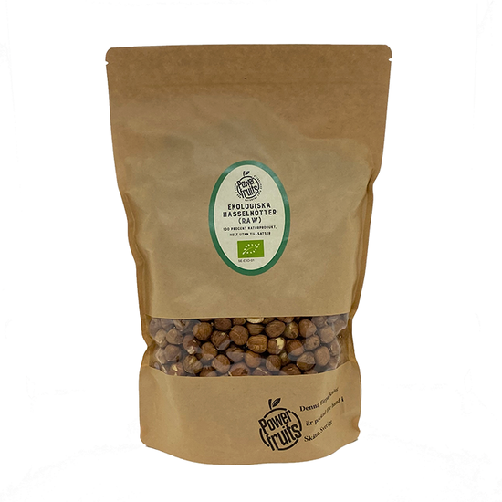 Powerfruits Ekologiska Hasselnötter RAW 500 g