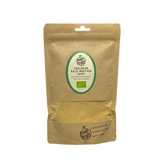 Powerfruits Ekologisk Mald Ingefära RAW 200 g