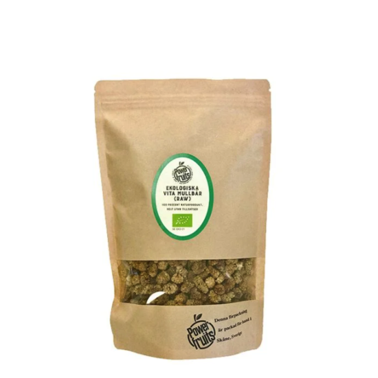 Powerfruits Ekologiska Vita Mullbär RAW 500 g