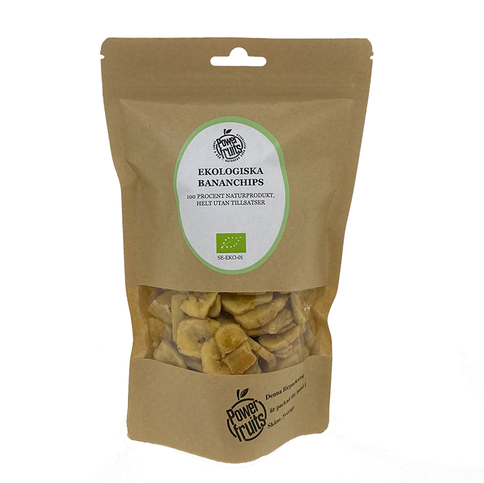 Powerfruits Ekologiska Bananchips 250 g
