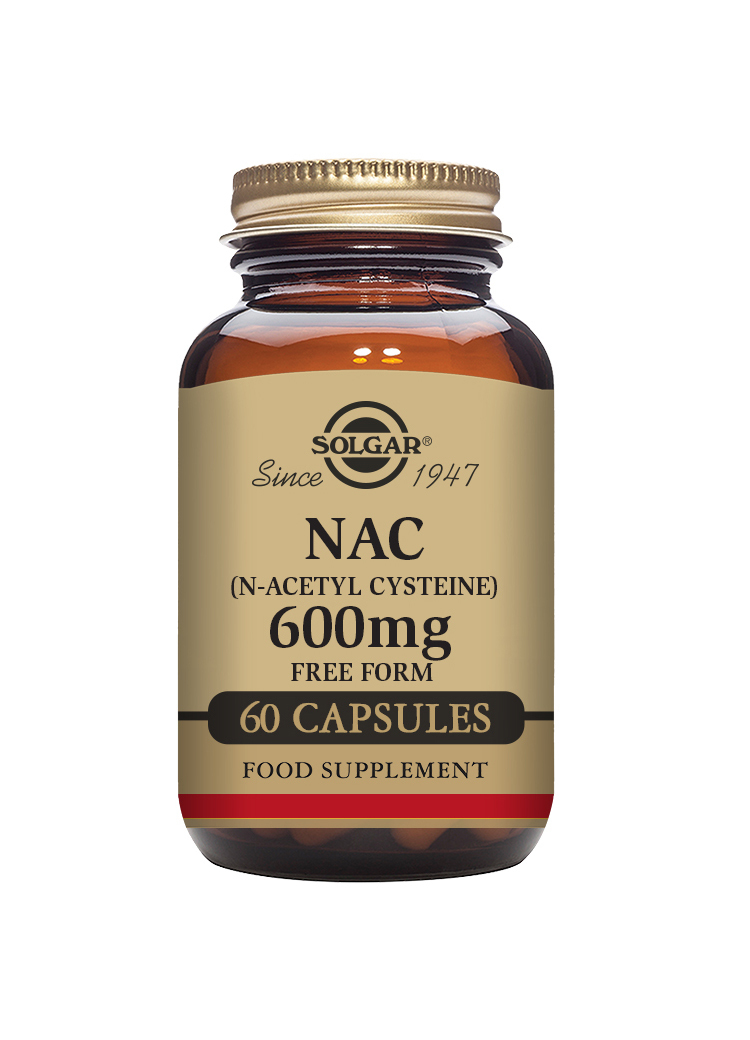 Solgar NAC (N-Acetyl L-Cysteine) 600 mg 60 kapslar