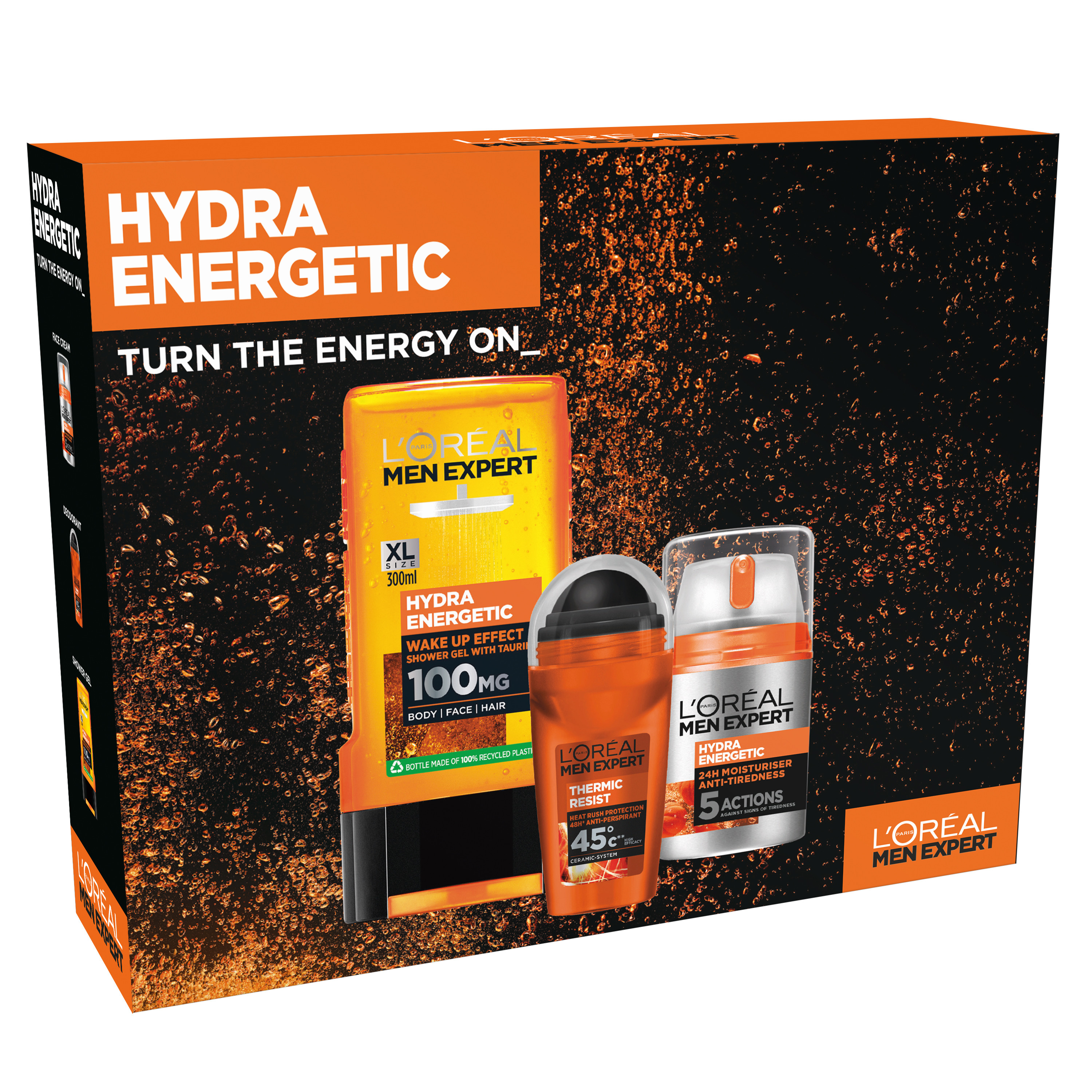 L'Oréal Paris Hydra Energetic Kit - Day Cream, Shower Gel and Deodorant