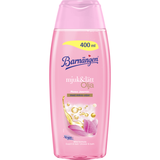 Barnängen Duschgel Mjuk&Lätt Olja RosaJasmin 400 ml