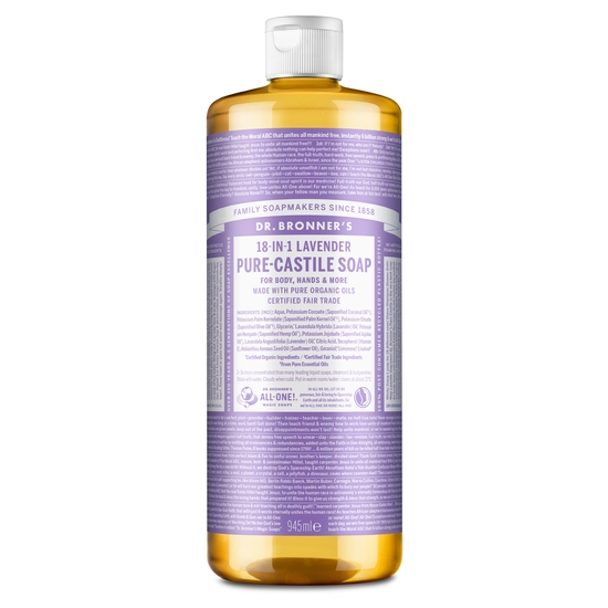 Dr. Bronner's Pure Castile Liquid Soap Lavender 945 ml