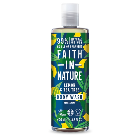 Faith in Nature Body Wash Lemon & Tea Tree 400 ml