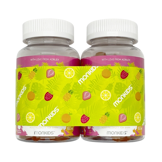 Monkids Multivitamin 2 x 60  tuggtabletter