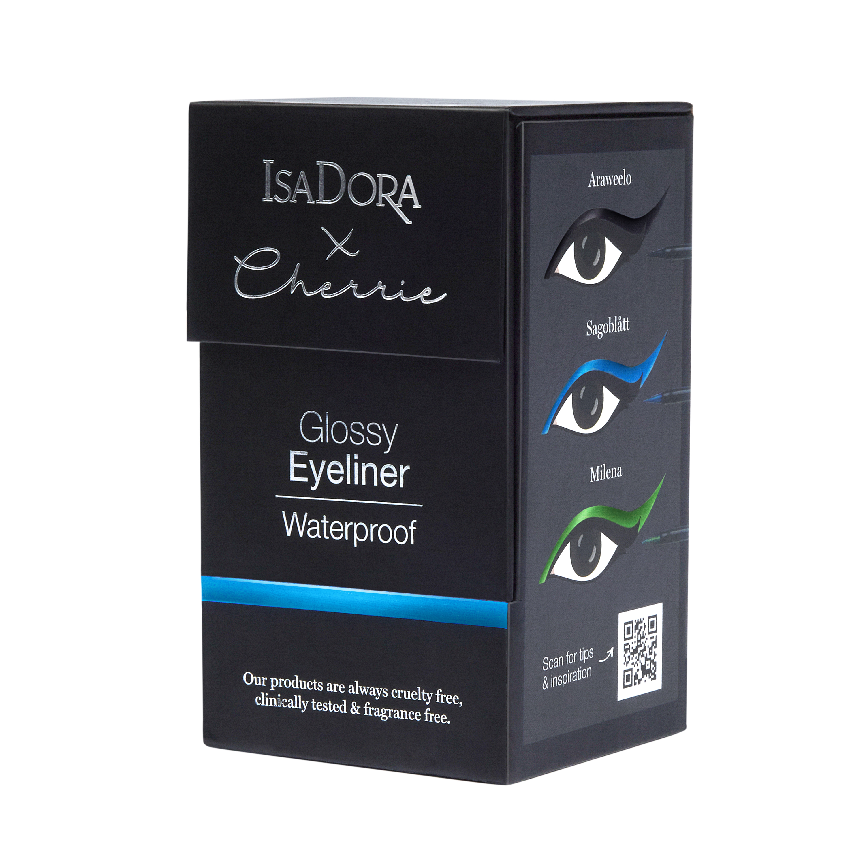IsaDora x Cherrie Glossy Eyeliner Trio Araweelo/Sagoblått/Milena