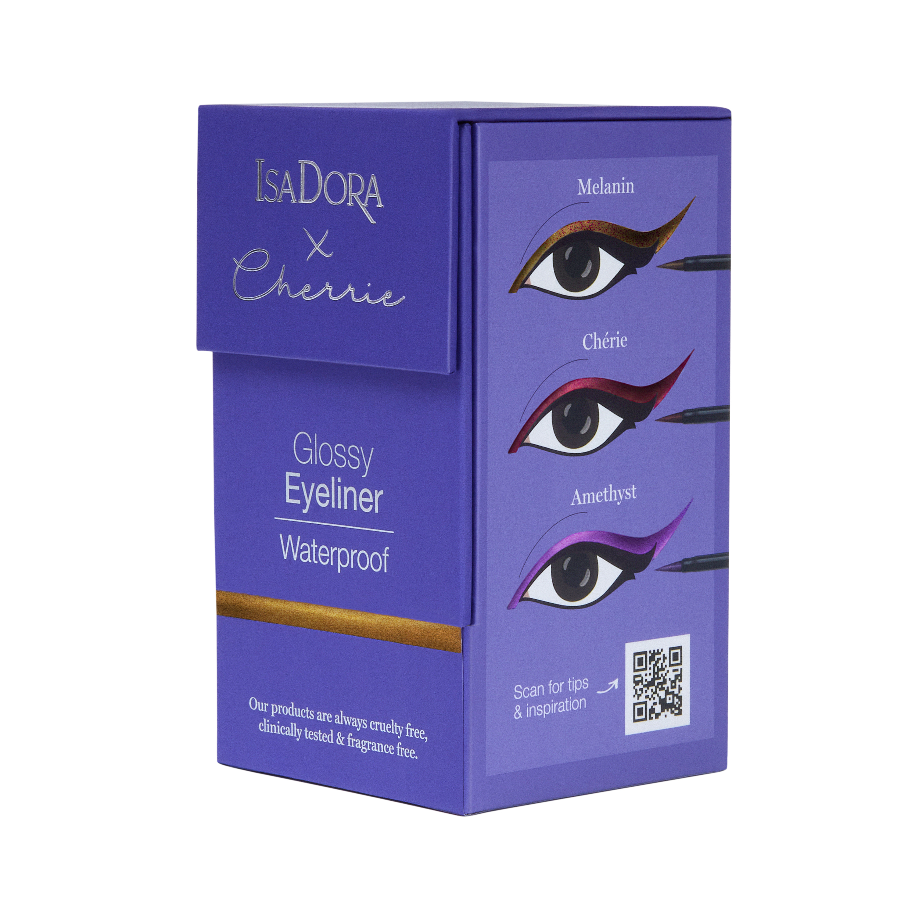 IsaDora x Cherrie Glossy Eyeliner Trio Melanin/Chérie/Amethyst