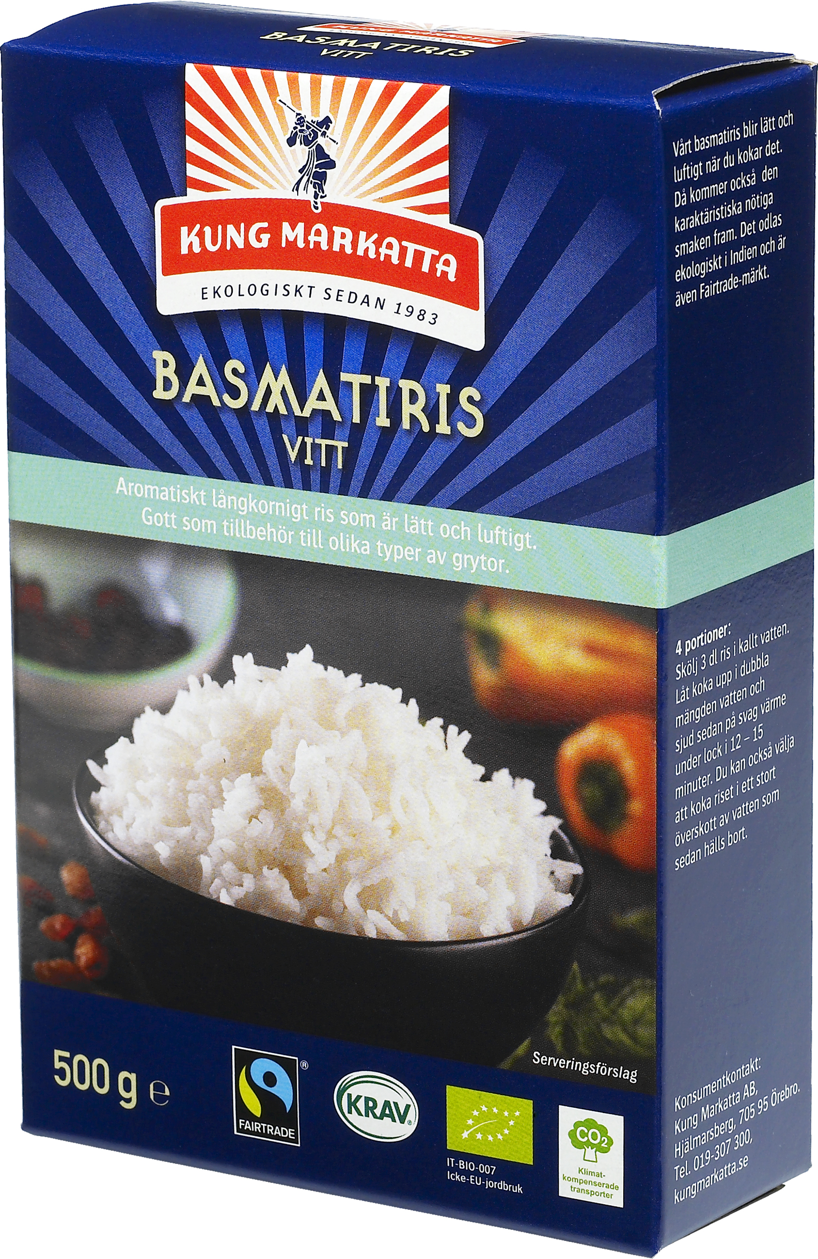 Kung Markatta Basmatris Vitt KRAV 500 g