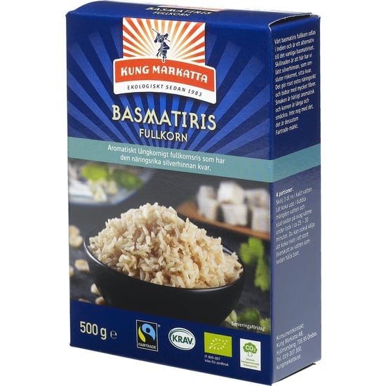 Kung Markatta Basmatris Fullkorn KRAV 500 g