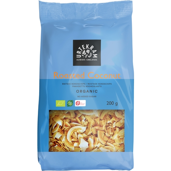 Urtekram Rostade Kokoschips 200 g