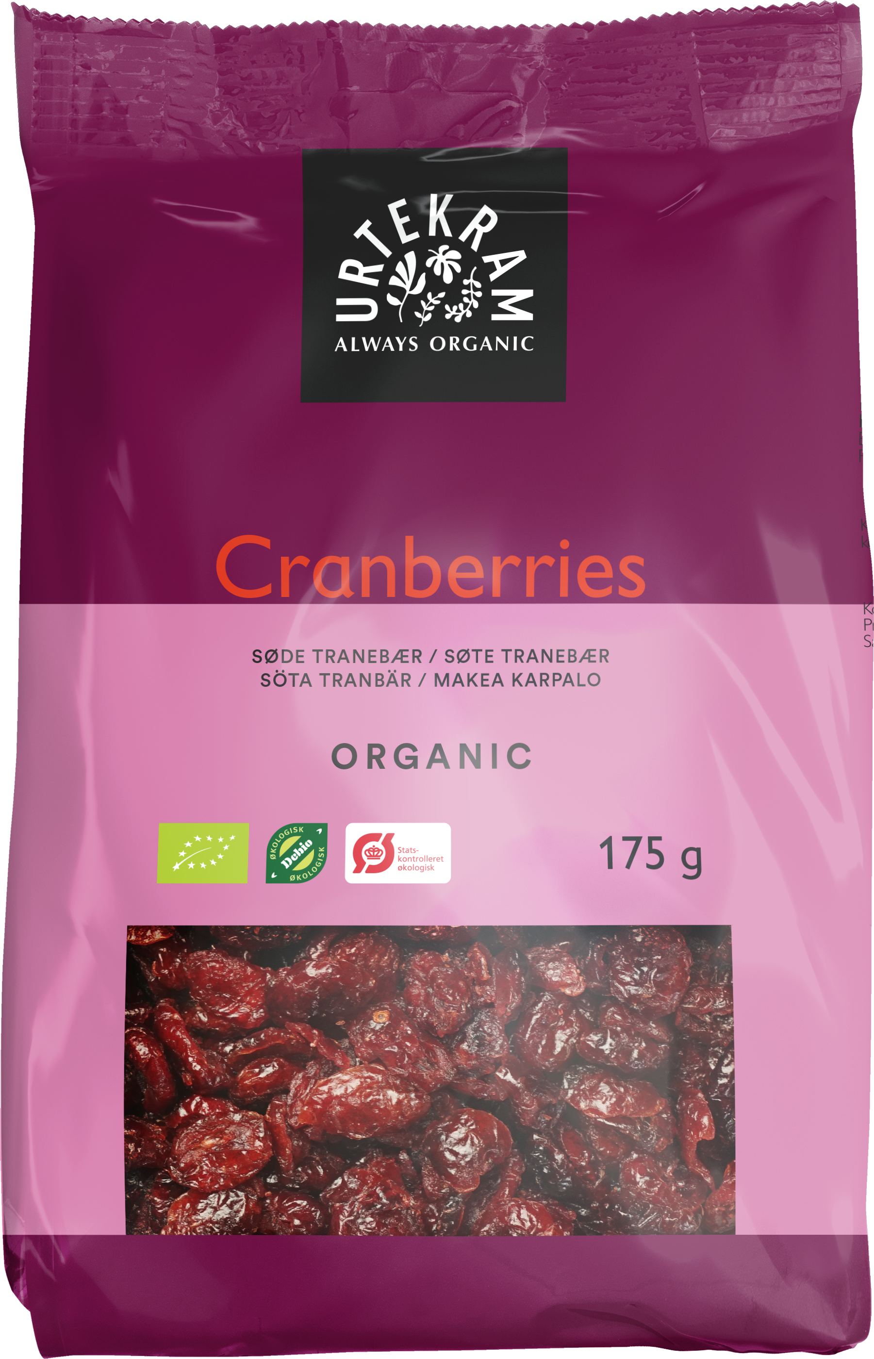 Urtekram Tranbär Söta EKO 175 g