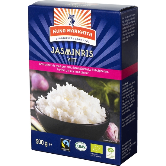 Kung Markatta Jasminris vitt KRAV 500 g