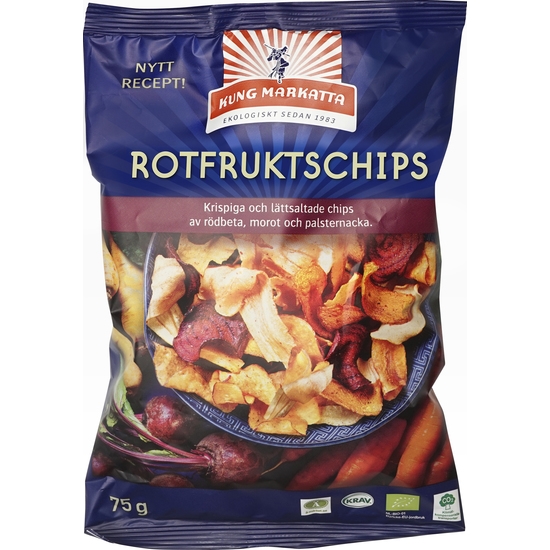 Kung Markatta Rotfruktschips 75 g