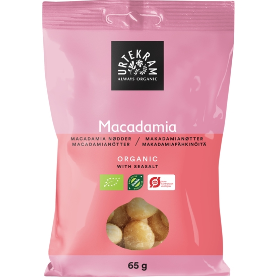 Urtekram Macadamianötter EKO 65 g