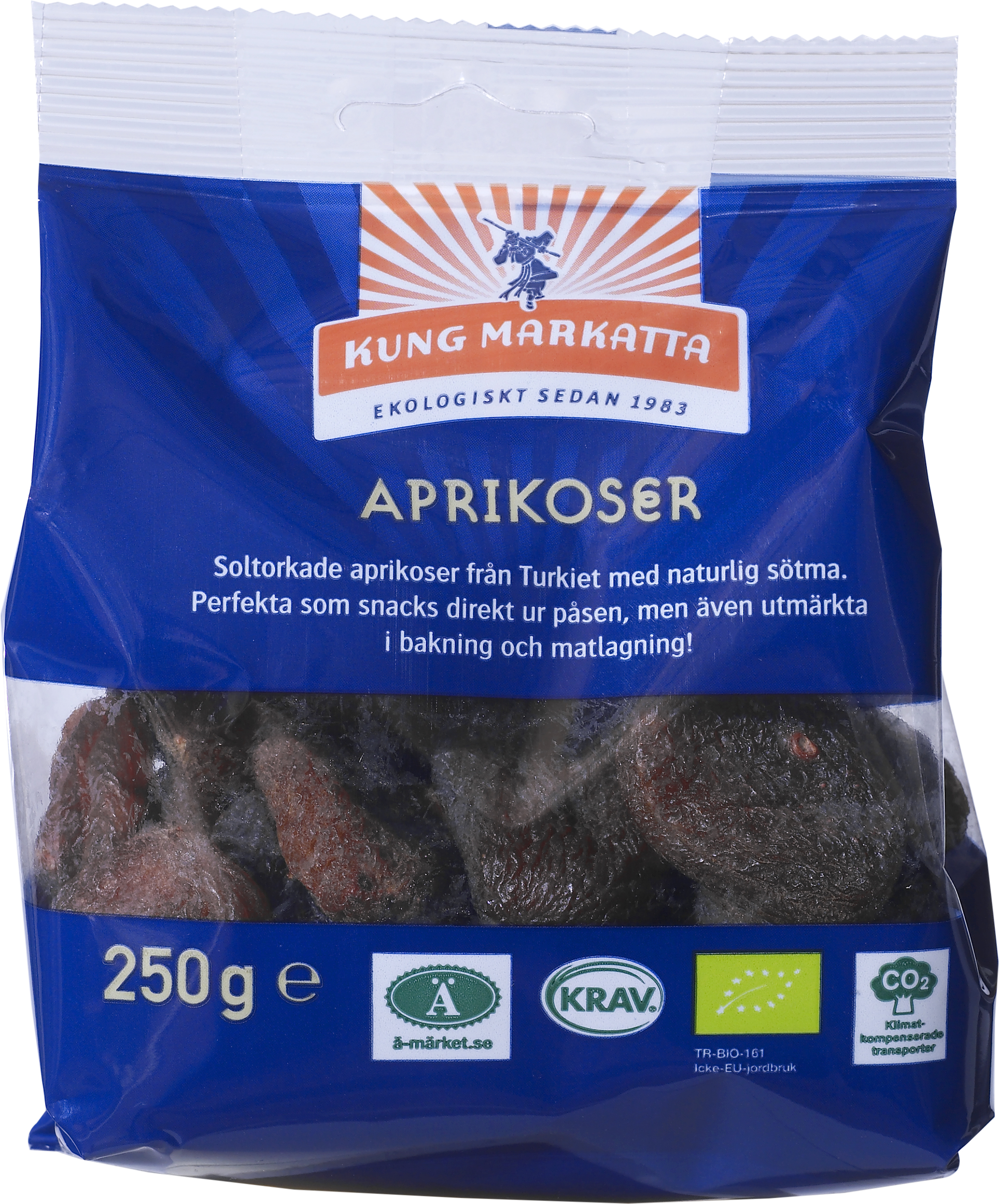 Kung Markatta Aprikoser KRAV 250 g