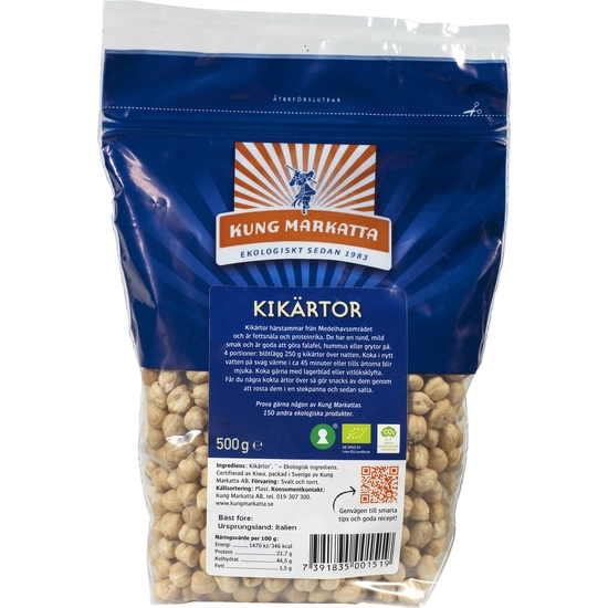 Kung Markatta Kikärtor KRAV 500 g