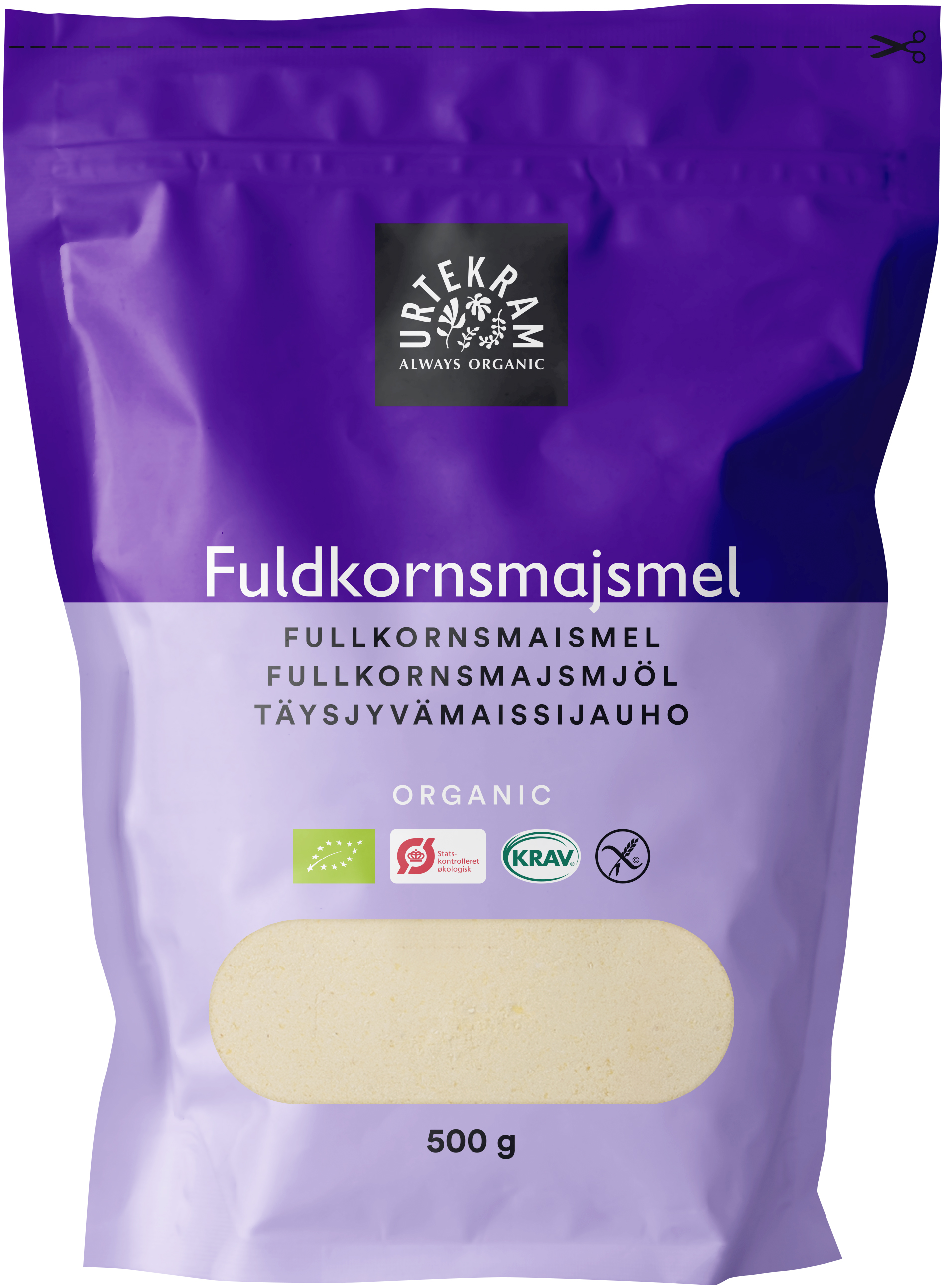 Urtekram Fullkornsmajsmjöl EKO 500 g