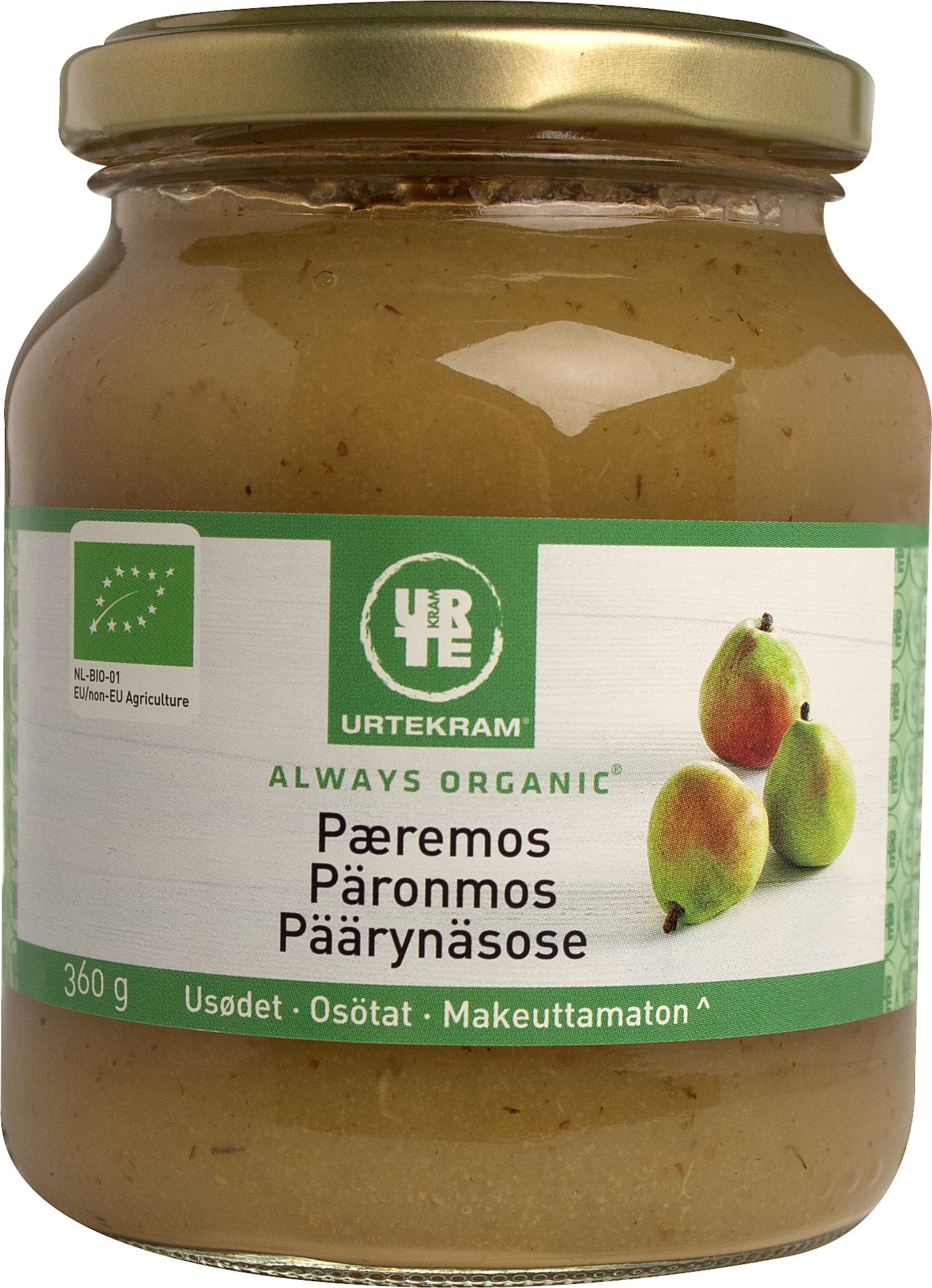 Urtekram Päronmos Osötat EKO 360 g