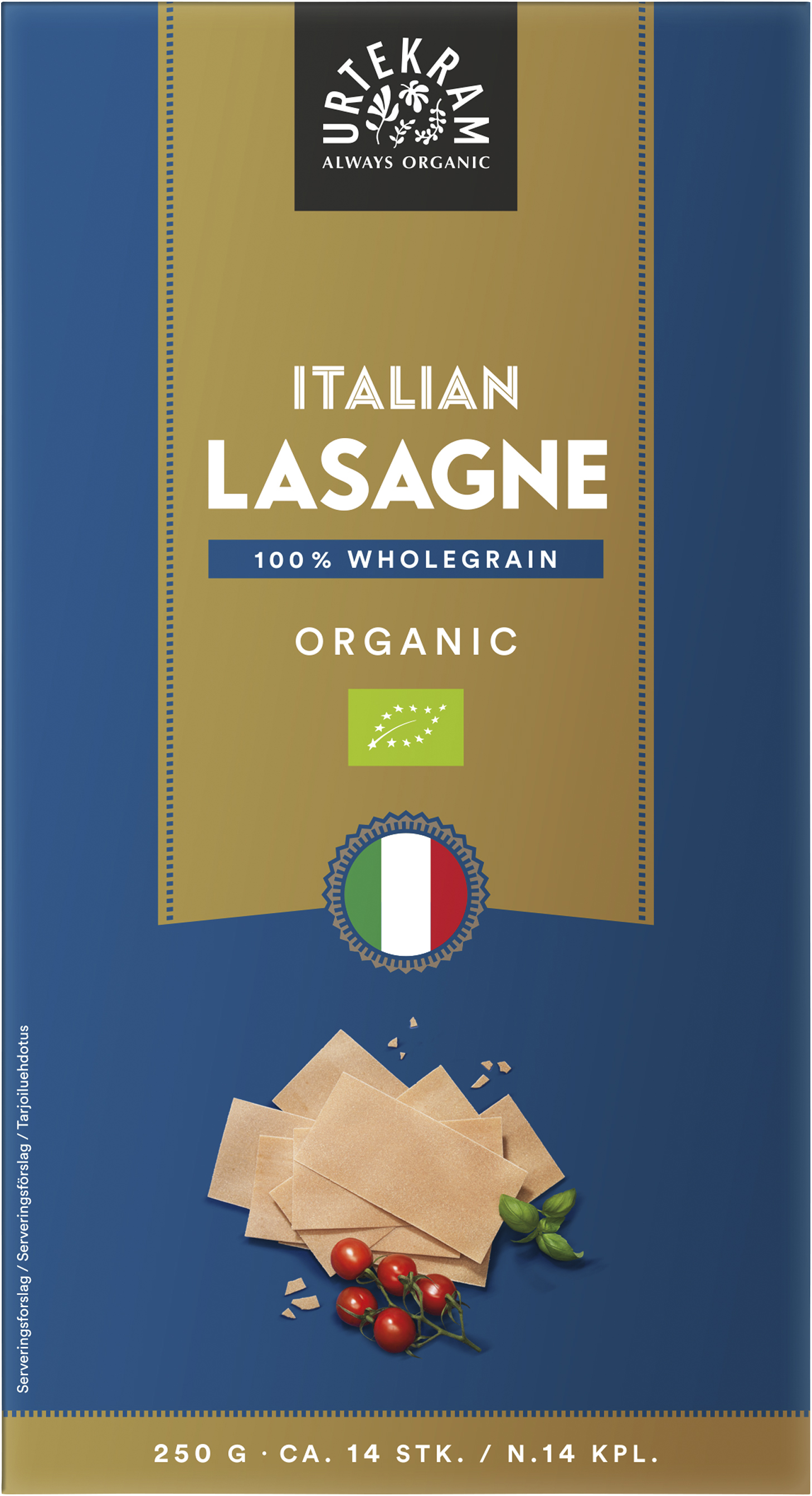 Urtekram Italian Lasagne EKO 250 g