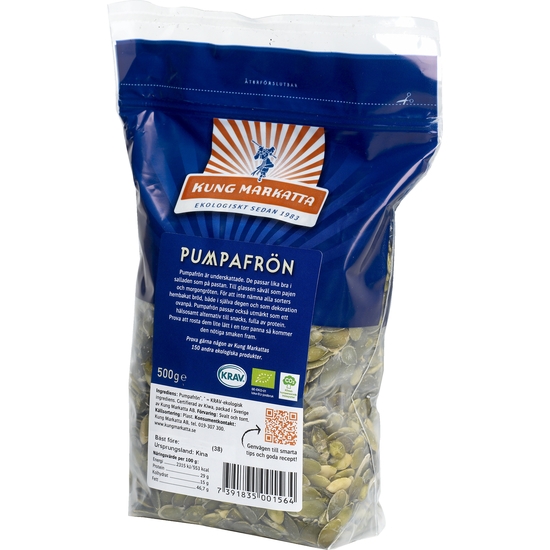 Kung Markatta Pumpafrön KRAV 500 g