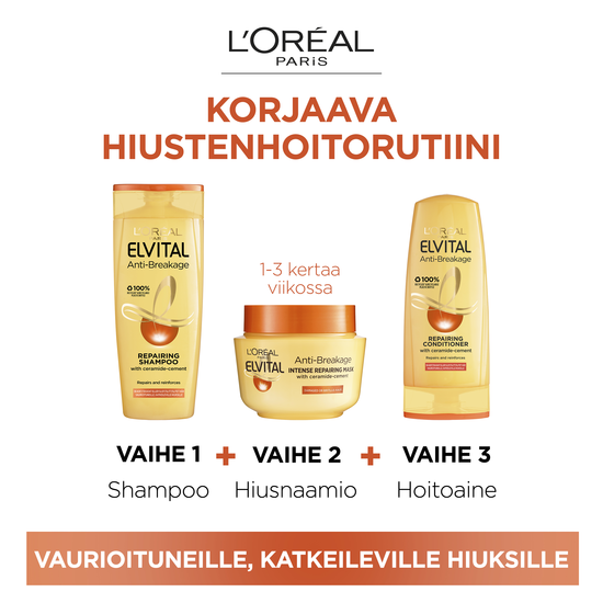 L'Oréal Paris Elvital Anti-Breakage Repairing Schampo 250 ml