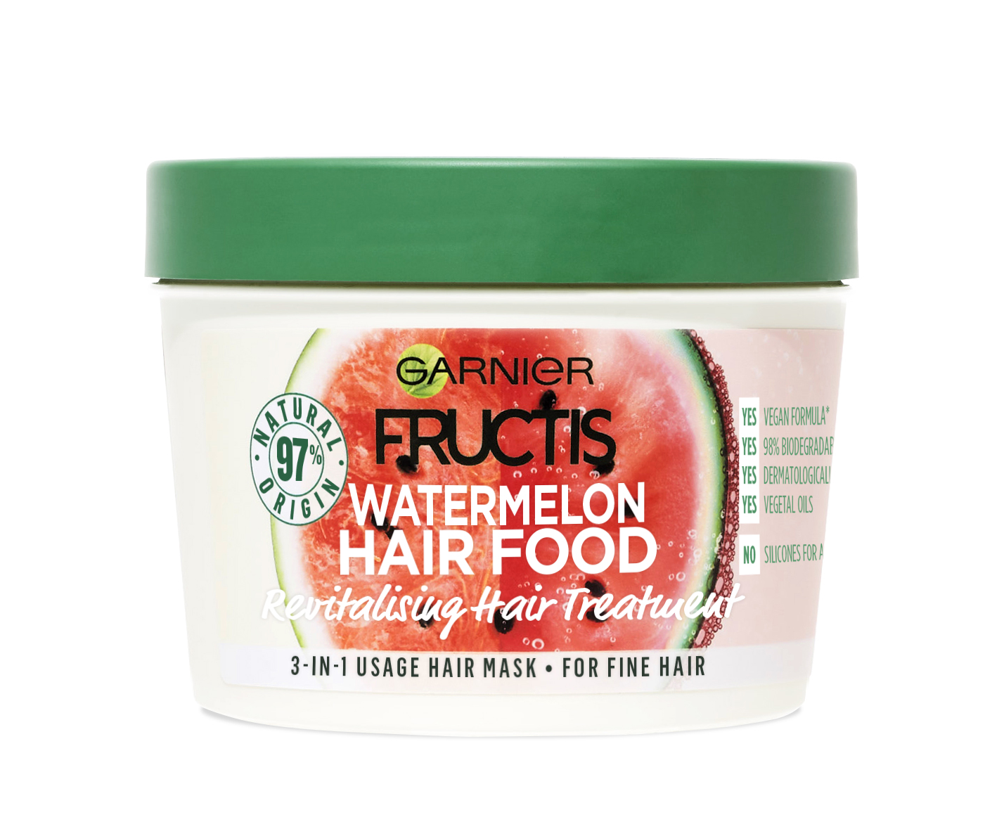 Garnier Fructis Hair Food Revitalising Mask Watermelon 390 ml