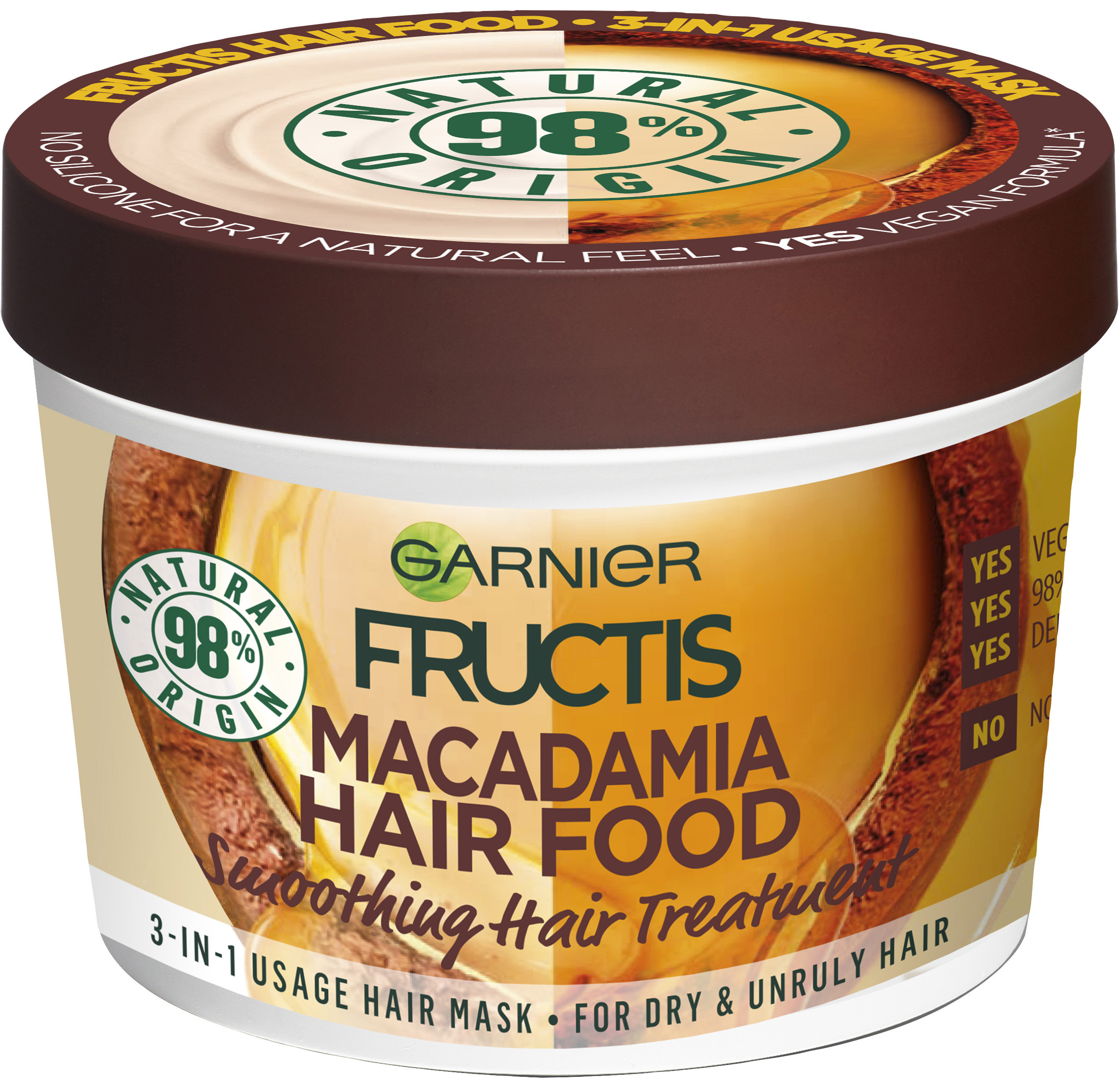 Garnier Fructis Hair Food Smoothing Hair Treatment Macadamia 390 ml