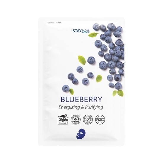 STAY Well Vegan Sheet Mask Blueberry 23 g